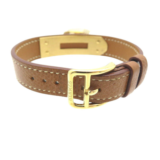 HERMES Watches Quartz Stainless Steel , Courchevel gold Quartz Kelly watch gold dial Women Used Authentic