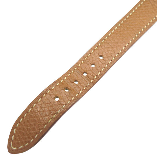 HERMES Watches Quartz Stainless Steel , Courchevel gold Quartz Kelly watch gold dial Women Used Authentic