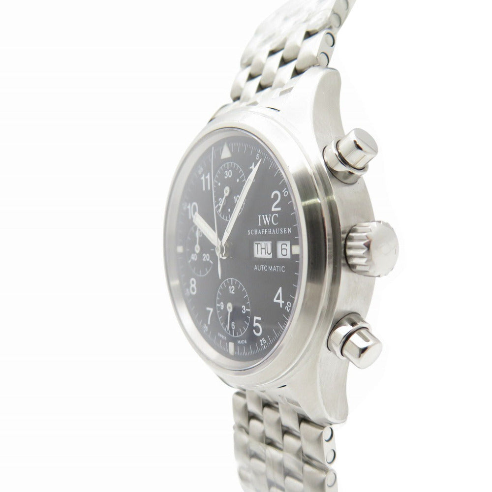 IWC Watches Mechanical Automatic IW370607 Stainless Steel black Mechanical Automatic Freeger Chronograph black dial mens Used Authentic