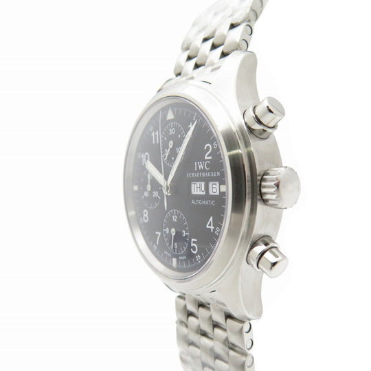 IWC Watches Mechanical Automatic IW370607 Stainless Steel black Mechanical Automatic Freeger Chronograph black dial mens Used Authentic