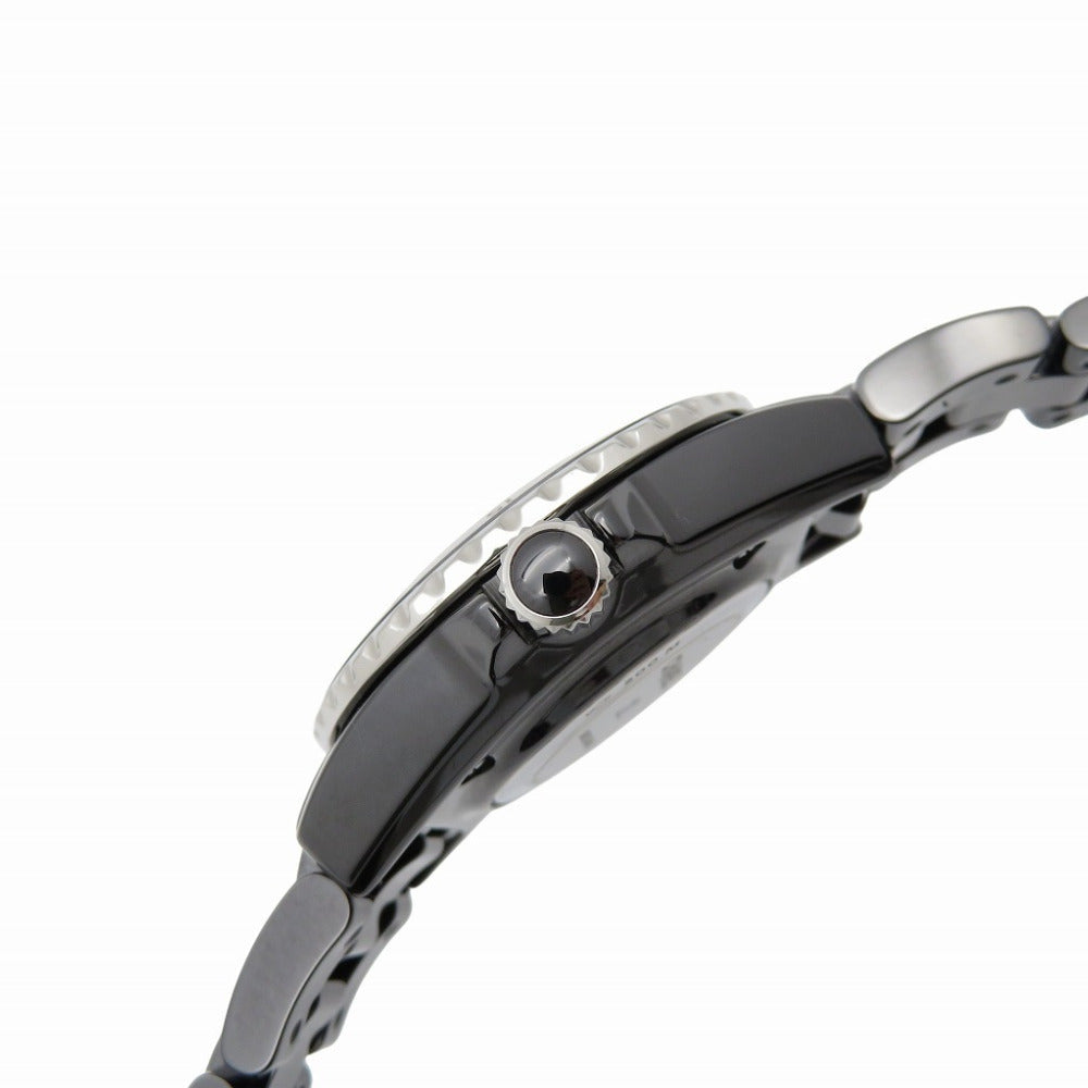 CHANEL Watches Quartz H5695 ceramic black Quartz J12 black dial Women Used Authentic