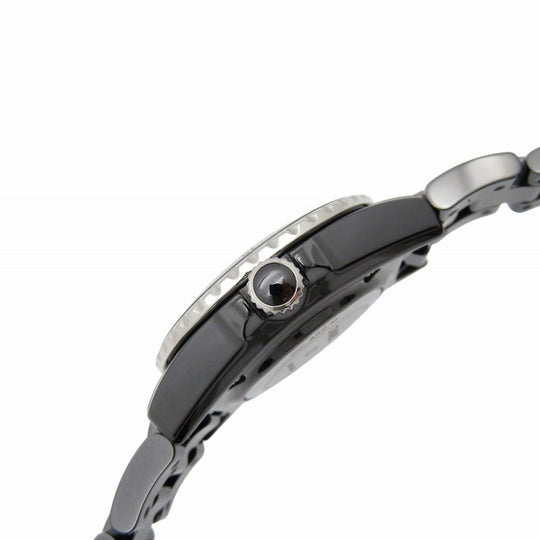 CHANEL Watches Quartz H5695 ceramic black Quartz J12 black dial Women Used Authentic