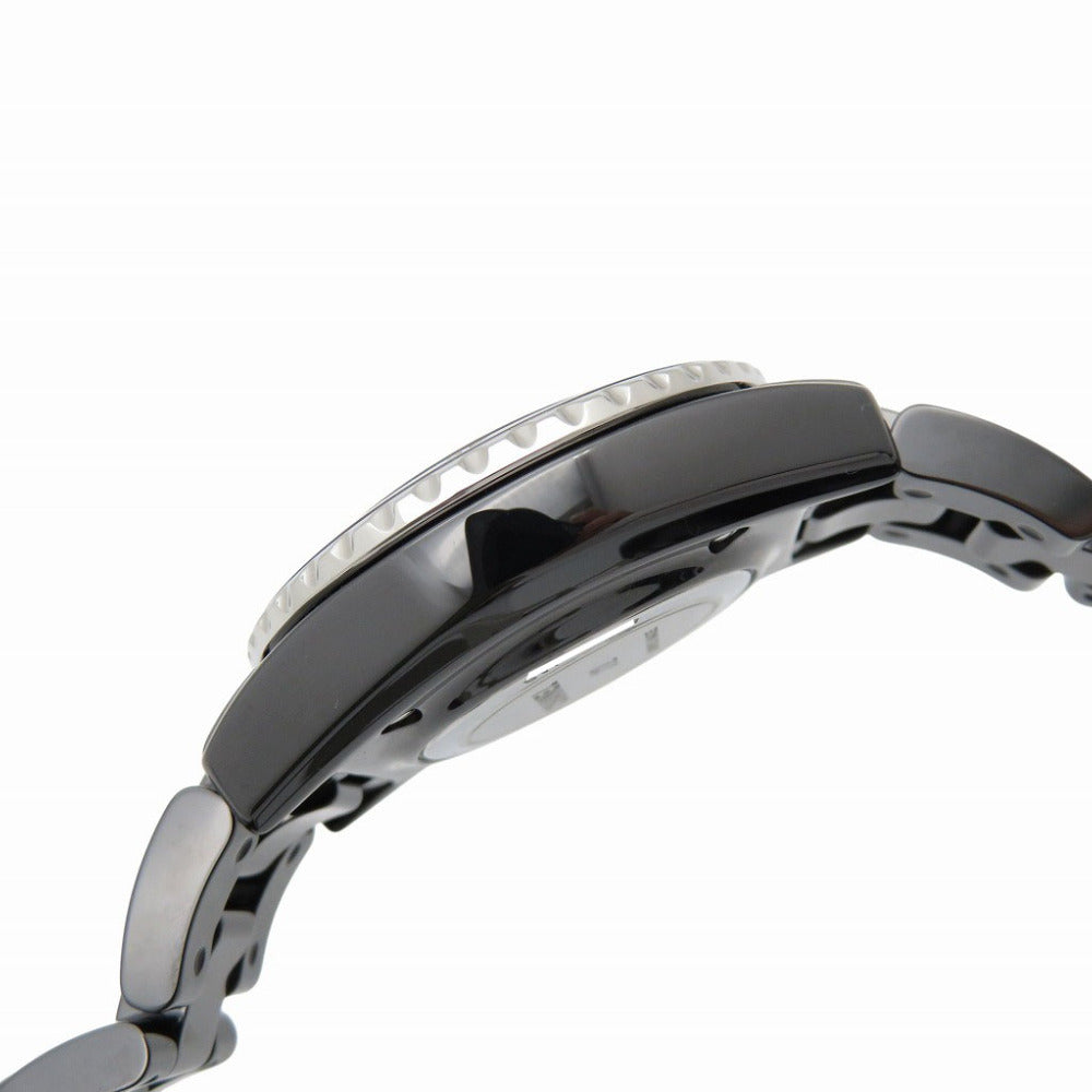 CHANEL Watches Quartz H5695 ceramic black Quartz J12 black dial Women Used Authentic