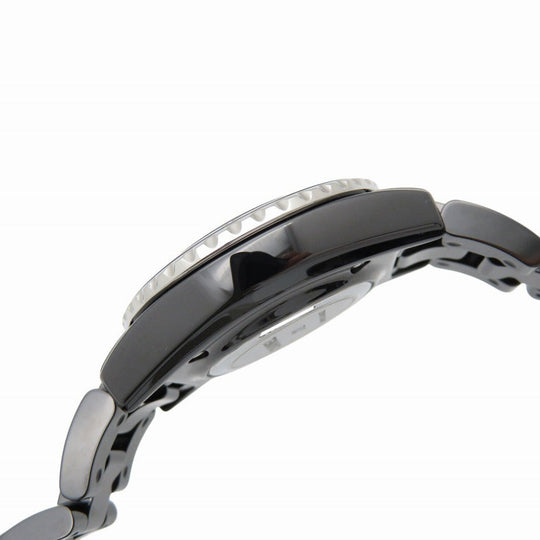 CHANEL Watches Quartz H5695 ceramic black Quartz J12 black dial Women Used Authentic