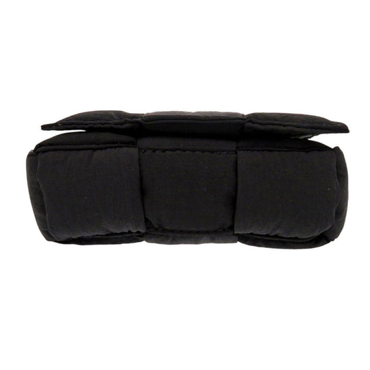 BOTTEGAVENETA Shoulder Bag 691018 Nylon black PADDED CASSETTE MINI unisex(Unisex) Used Authentic