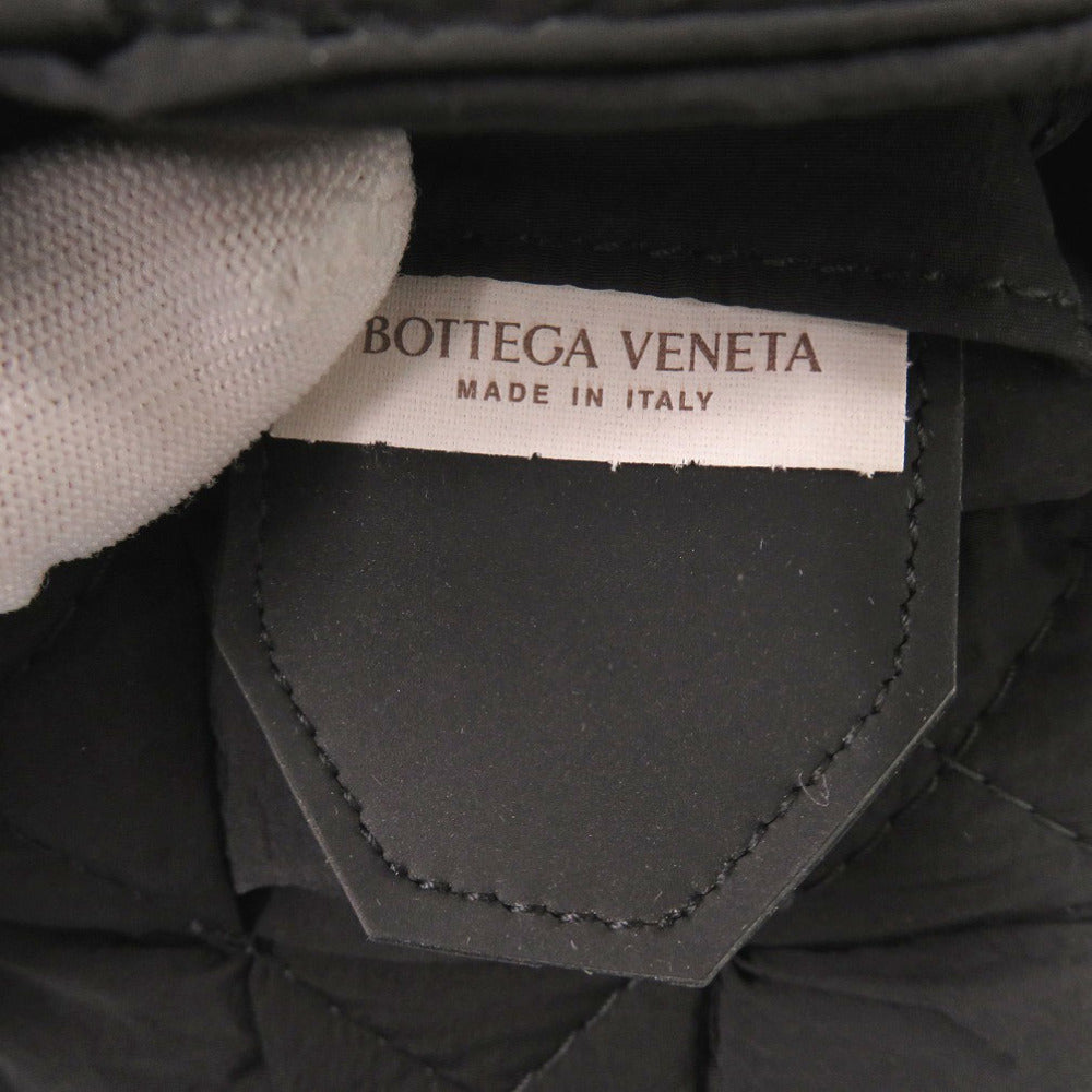 BOTTEGAVENETA Shoulder Bag 691018 Nylon black PADDED CASSETTE MINI unisex(Unisex) Used Authentic