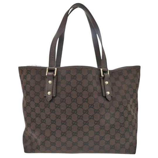 GUCCI Tote Bag GG canvas Brown Women Used Authentic