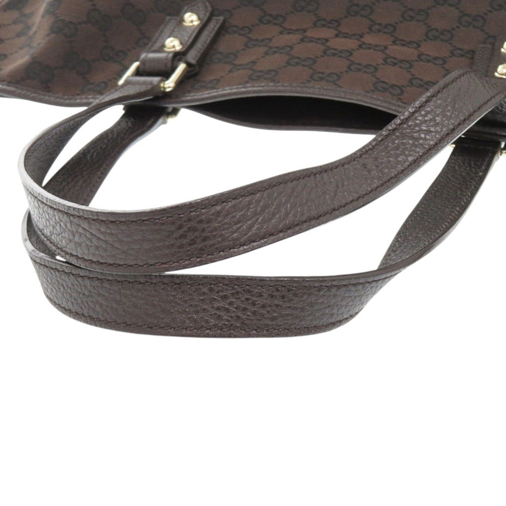 GUCCI Tote Bag GG canvas Brown Women Used Authentic