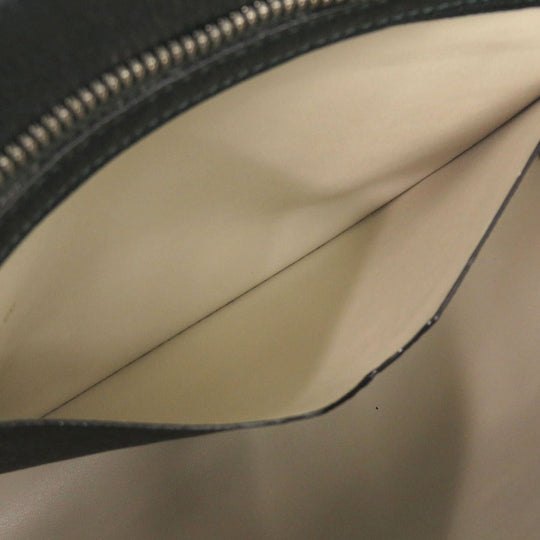 Valextra Clutch bag Calfskin Dark green business bag envelope unisex(Unisex) Used Authentic