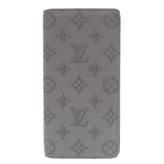 LOUIS VUITTON Long Wallet Purse M81335 Monogram canvas Monogram canvas gray Portefeuille Plaza Women Used Authentic