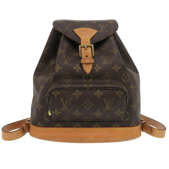 LOUIS VUITTON Backpack M51136 Monogram canvas Brown Monogram MontsourisMM Women Used Authentic