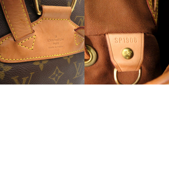 LOUIS VUITTON Backpack M51136 Monogram canvas Brown Monogram MontsourisMM Women Used Authentic