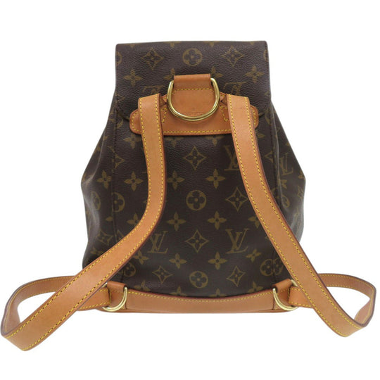 LOUIS VUITTON Backpack M51136 Monogram canvas Brown Monogram MontsourisMM Women Used Authentic