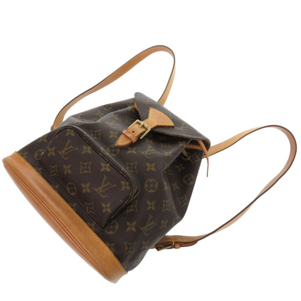 LOUIS VUITTON Backpack M51136 Monogram canvas Brown Monogram MontsourisMM Women Used Authentic
