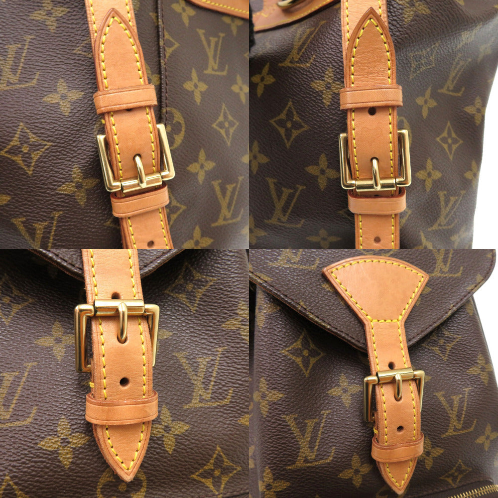 LOUIS VUITTON Backpack M51136 Monogram canvas Brown Monogram MontsourisMM Women Used Authentic