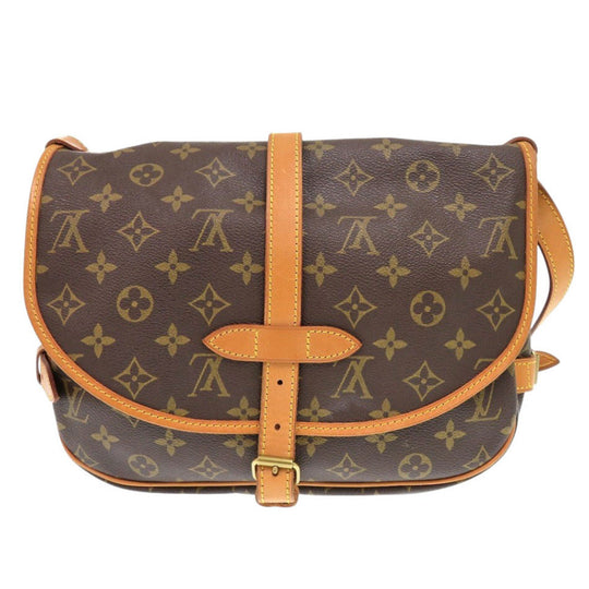 LOUIS VUITTON Shoulder Bag AR1911 Monogram canvas Brown Monogram Saumur 30 Women Used Authentic