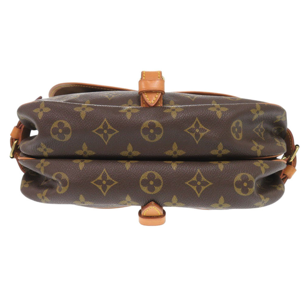 LOUIS VUITTON Shoulder Bag AR1911 Monogram canvas Brown Monogram Saumur 30 Women Used Authentic