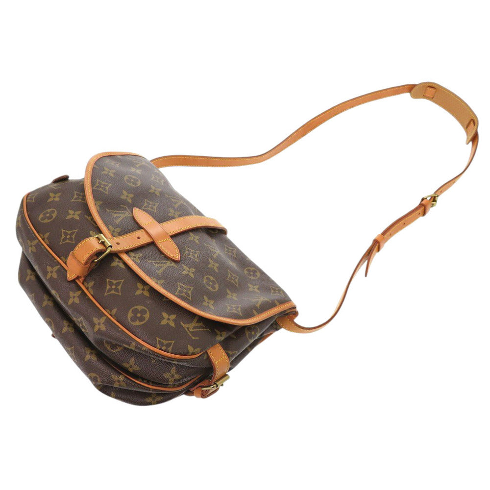 LOUIS VUITTON Shoulder Bag AR1911 Monogram canvas Brown Monogram Saumur 30 Women Used Authentic