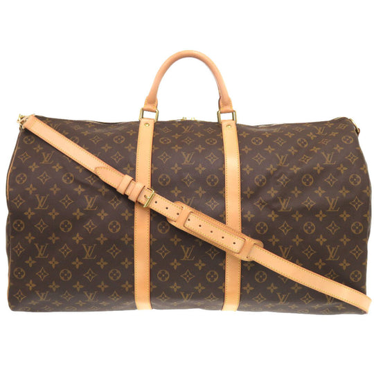 LOUIS VUITTON Boston Duffel bag M41412 Monogram canvas Brown Monogram Keepall bandouliere60 mens Used Authentic