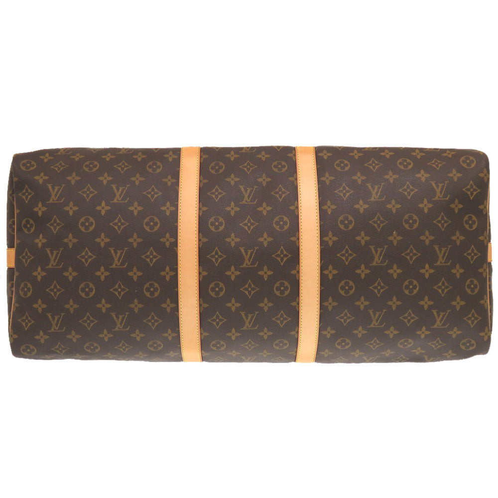 LOUIS VUITTON Boston Duffel bag M41412 Monogram canvas Brown Monogram Keepall bandouliere60 mens Used Authentic