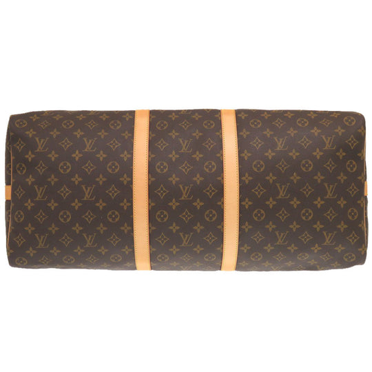 LOUIS VUITTON Boston Duffel bag M41412 Monogram canvas Brown Monogram Keepall bandouliere60 mens Used Authentic