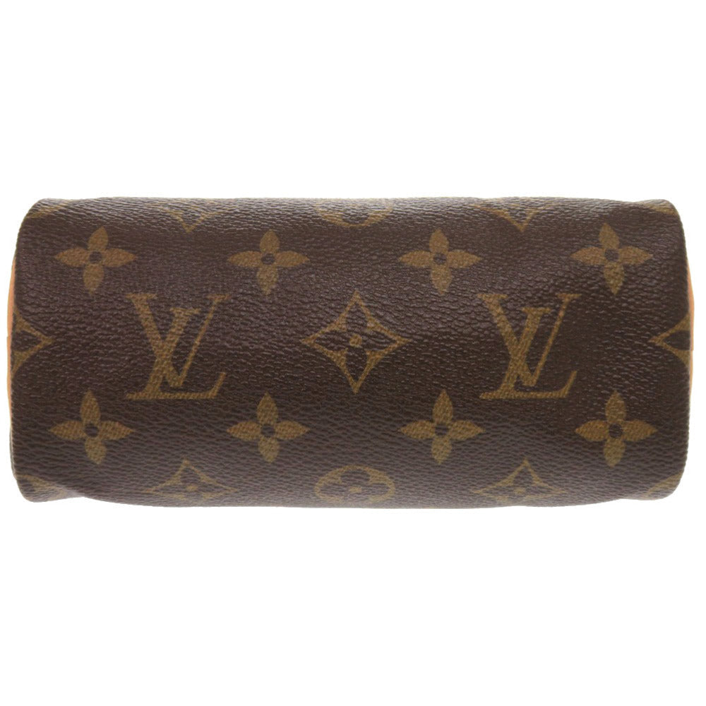 LOUIS VUITTON Handbag M41534 Monogram canvas Brown Monogram Mini speedy Women Used Authentic