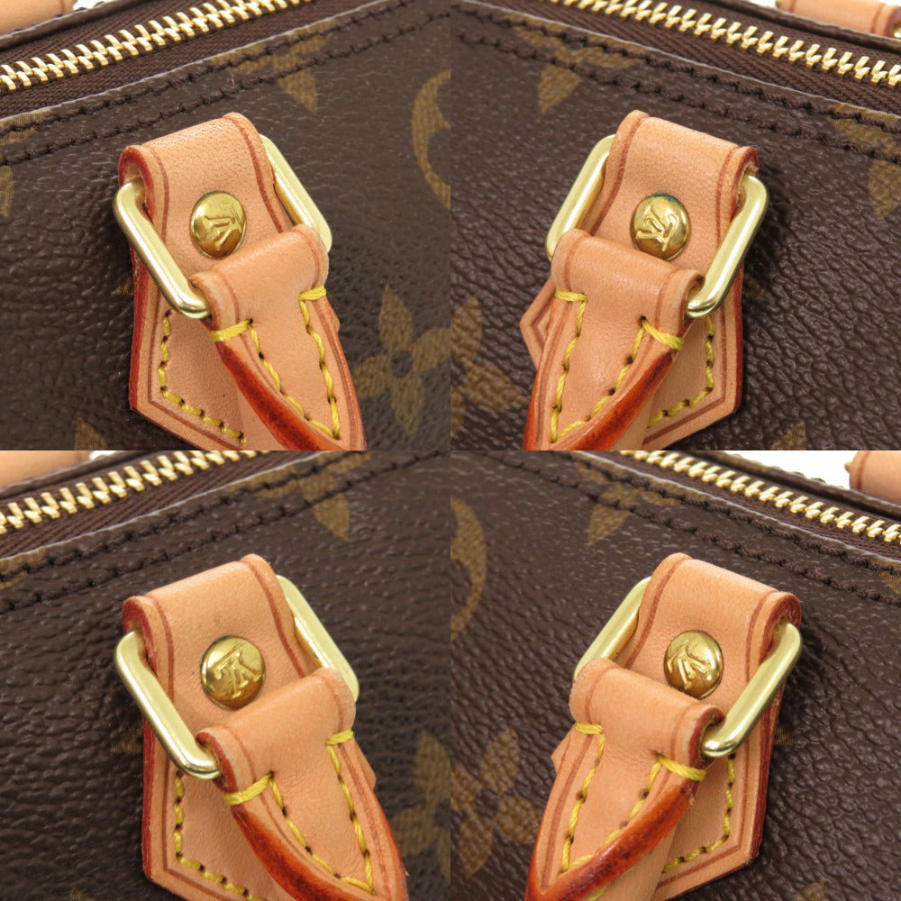 LOUIS VUITTON Handbag M41534 Monogram canvas Brown Monogram Mini speedy Women Used Authentic