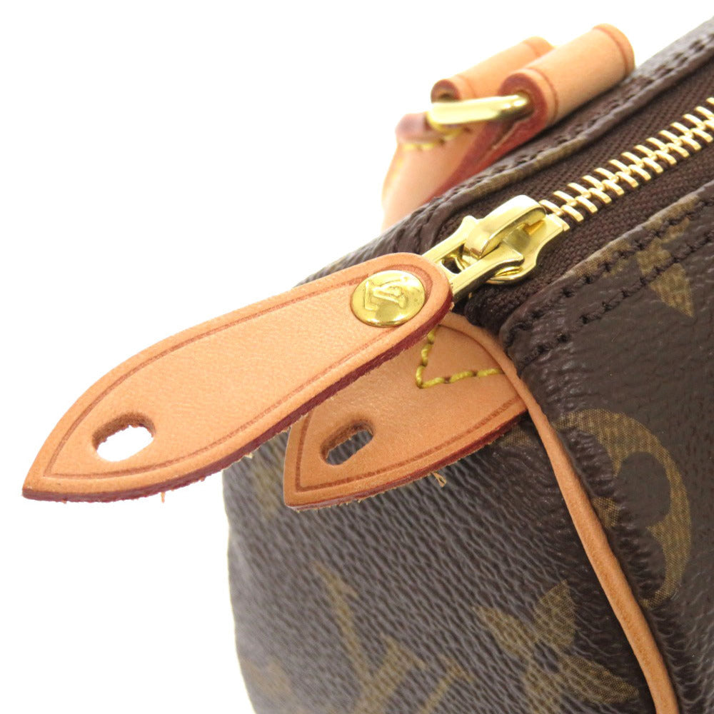 LOUIS VUITTON Handbag M41534 Monogram canvas Brown Monogram Mini speedy Women Used Authentic