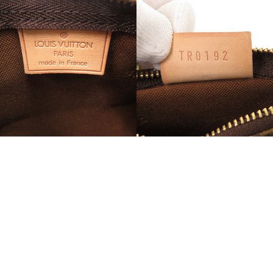 LOUIS VUITTON Handbag M41534 Monogram canvas Brown Monogram Mini speedy Women Used Authentic