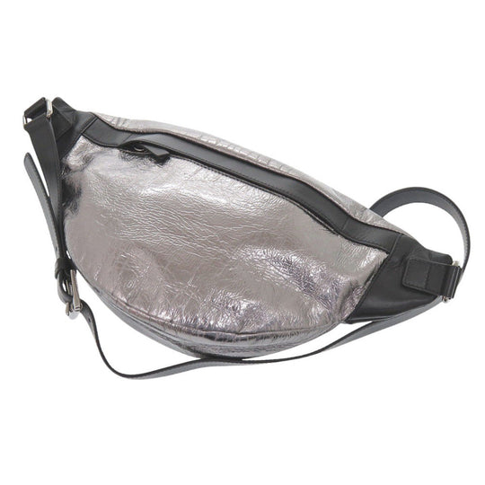 JIMMY CHOO Sling bag leather Multi Waist pouch patch mens Used Authentic