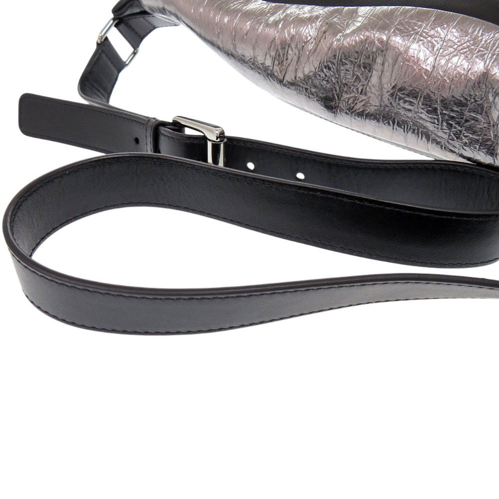 JIMMY CHOO Sling bag leather Multi Waist pouch patch mens Used Authentic