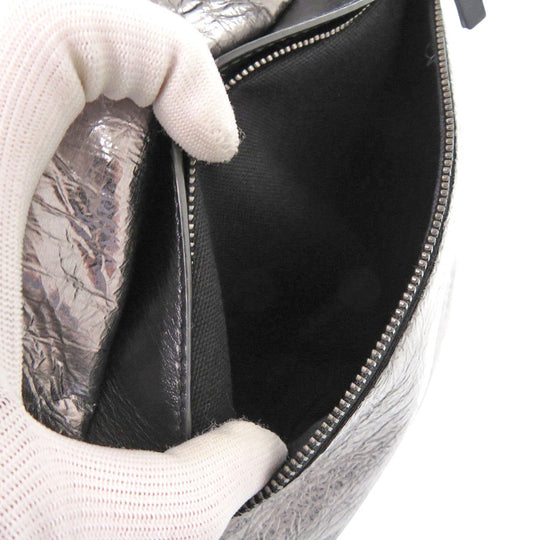 JIMMY CHOO Sling bag leather Multi Waist pouch patch mens Used Authentic