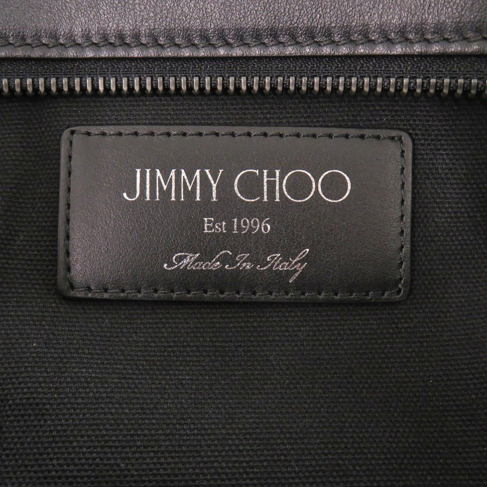 JIMMY CHOO Sling bag leather Multi Waist pouch patch mens Used Authentic