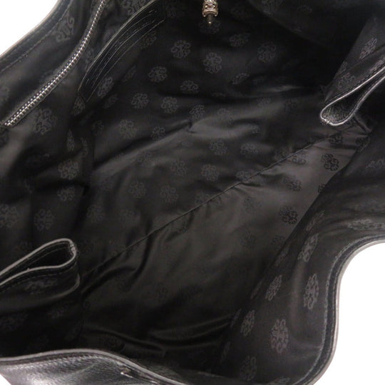 CHROME HEARTS Tote Bag leather black 3 Cemetery Cross Patch
