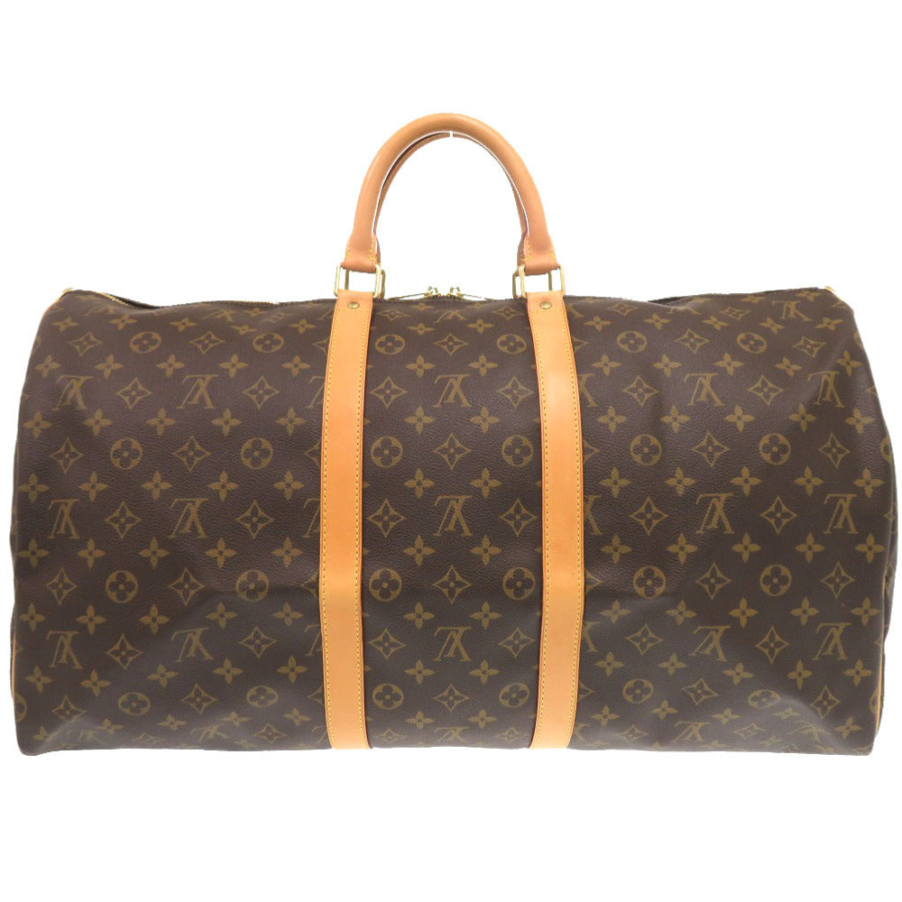 LOUIS VUITTON Boston Duffel bag M41414 Monogram canvas Brown Monogram Keepall bandouliere55 mens Used Authentic