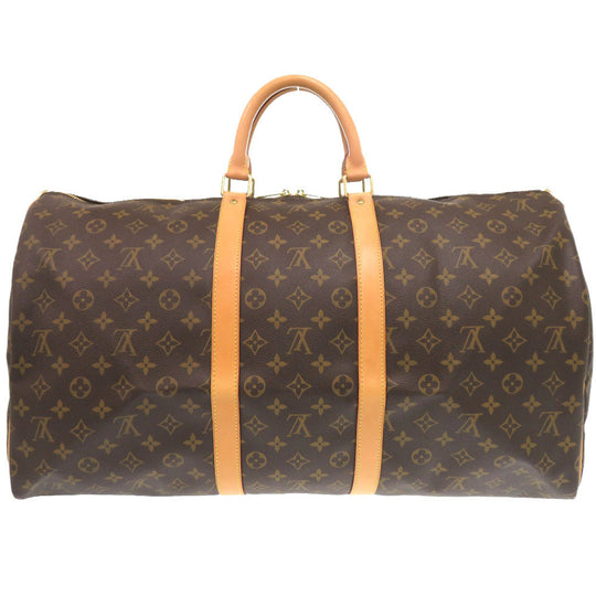 LOUIS VUITTON Boston Duffel bag M41414 Monogram canvas Brown Monogram Keepall bandouliere55 mens Used Authentic