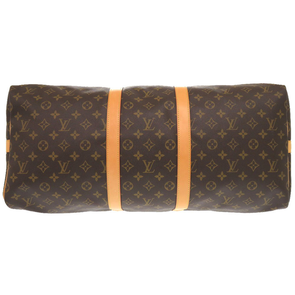 LOUIS VUITTON Boston Duffel bag M41414 Monogram canvas Brown Monogram Keepall bandouliere55 mens Used Authentic
