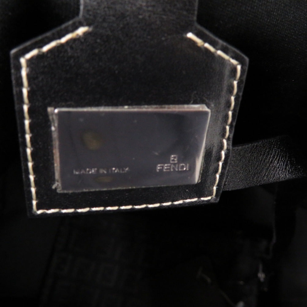 FENDI Tote Bag canvas black Zucchino Women Used Authentic