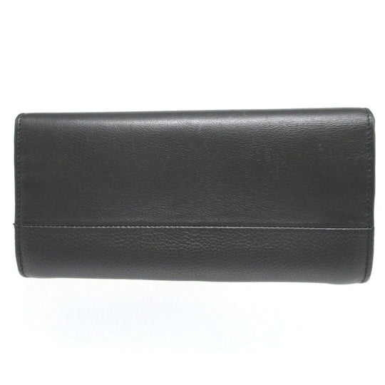 Chloe Long Wallet Purse CHC16UP809 leather black Two fold unisex(Unisex) Used Authentic