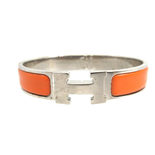 HERMES bracelet metal Orange Bangle Click Crack H PM unisex(Unisex) Used Authentic