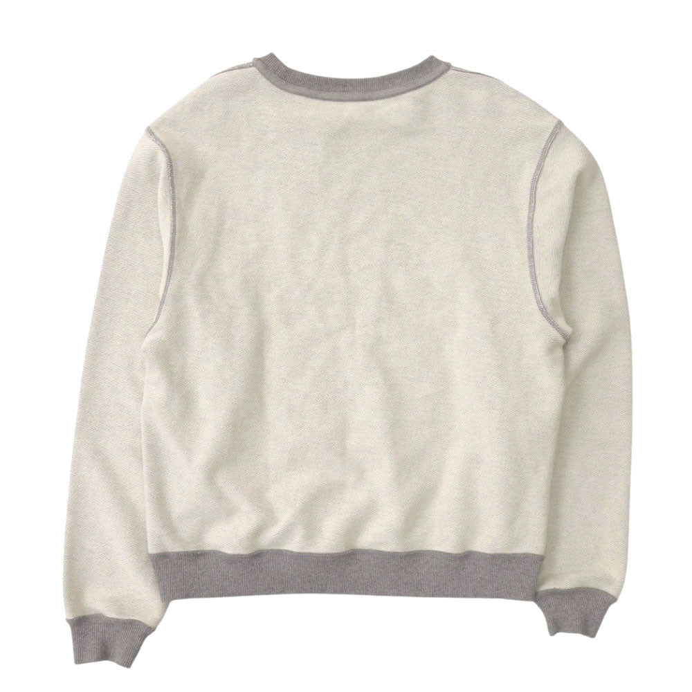 LOEWE sweat S359341X95 cotton Light gray Anagram Embroidery Women S Used Authentic