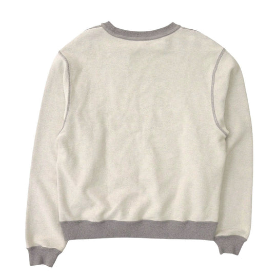 LOEWE sweat S359341X95 cotton Light gray Anagram Embroidery Women S Used Authentic