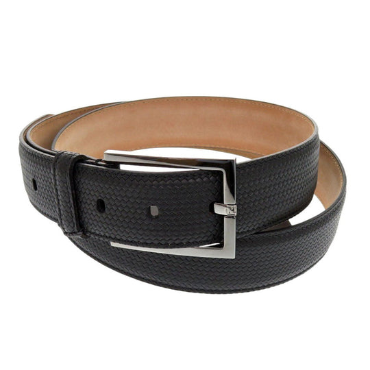FENDI belt 7C0258 leather black mens Used Authentic