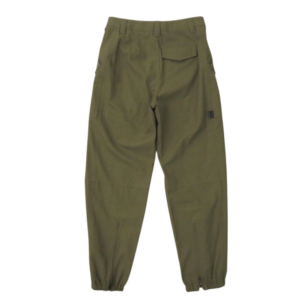 LOEWE cargo pants H526Y04WE3 cotton Khaki green Cargo trousers pants mens 46 Used Authentic