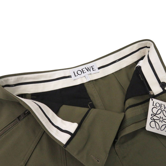 LOEWE cargo pants H526Y04WE3 cotton Khaki green Cargo trousers pants mens 46 Used Authentic