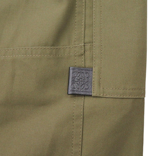 LOEWE cargo pants H526Y04WE3 cotton Khaki green Cargo trousers pants mens 46 Used Authentic