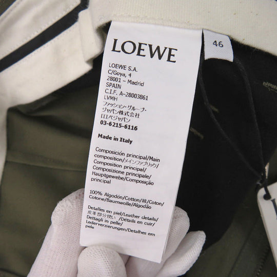 LOEWE cargo pants H526Y04WE3 cotton Khaki green Cargo trousers pants mens 46 Used Authentic