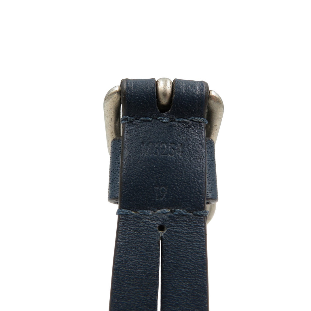 LOUIS VUITTON bracelet M6254E leather Navy Bracelet Instep unisex(Unisex) 19 Used Authentic