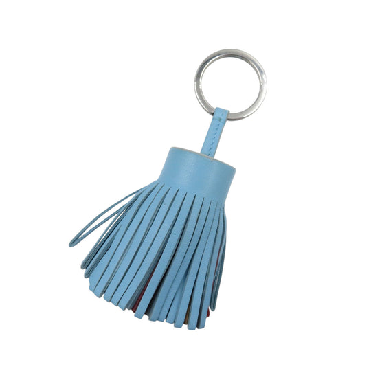 HERMES key ring Anemiro Celeste Carmen Tricolor unisex(Unisex) Used Authentic