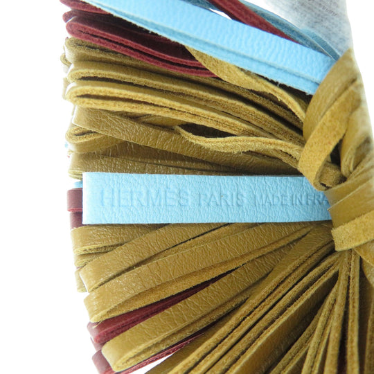 HERMES key ring Anemiro Celeste Carmen Tricolor unisex(Unisex) Used Authentic
